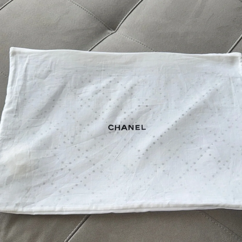 CHANEL White Fabric Storage Zippered Dustbag - Picture 1 of 4